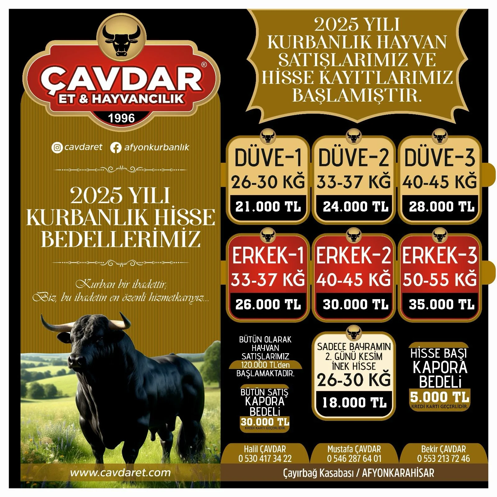 Afyon Adak Merkezi | Akika Kurbanı | Şükür Kurbanı | Afyon Adaklık Kurban