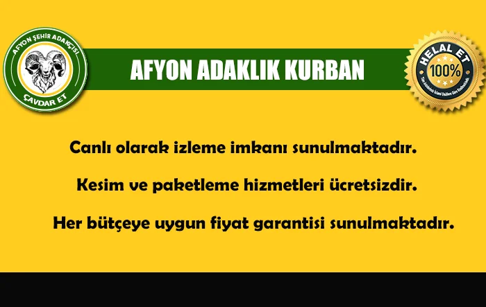 Afyon Adaklık Kurban