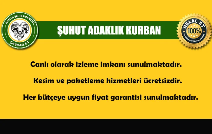 Şuhut Adaklık Kurban